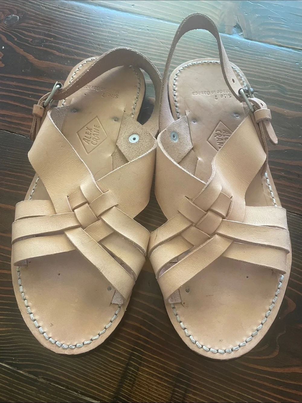 Alex Crane Primo Raw Leather Sandals